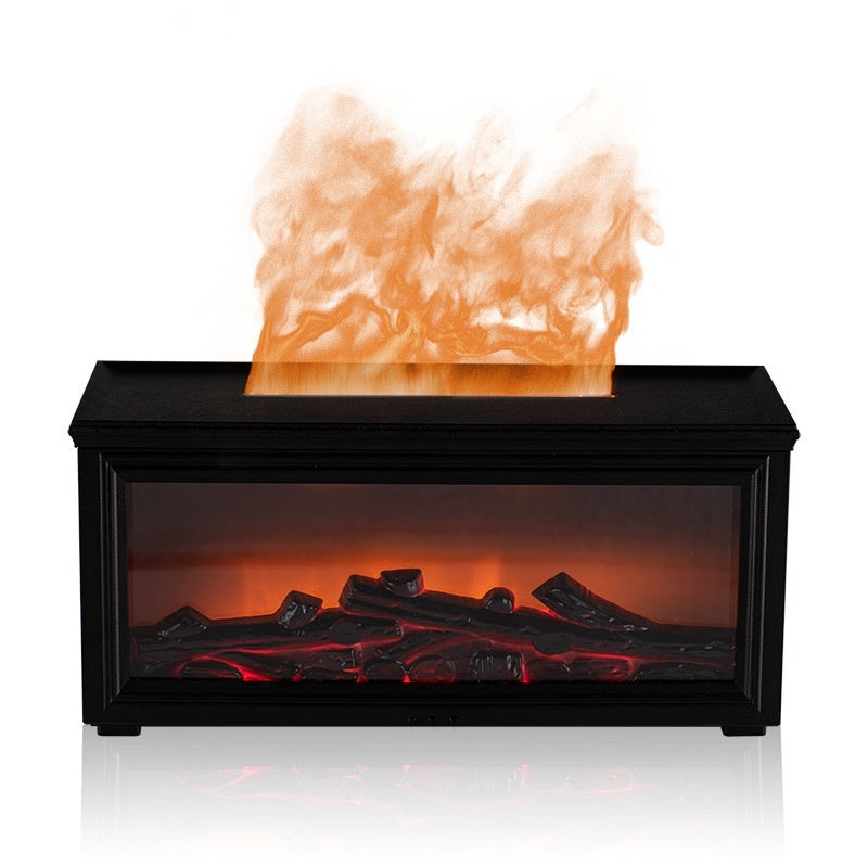 🔥Fireplace Effect Diffuser 🎄 | Christmas Cozy Home Decor, Simulated Flame Aroma Humidifier