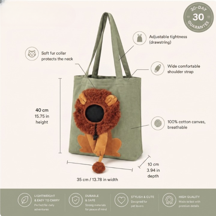  Lion Shoulder Bag