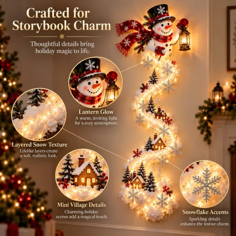 ✨ Christmas Magic Trail Wall Light | Bring Festive Magic Straight To Your Wall