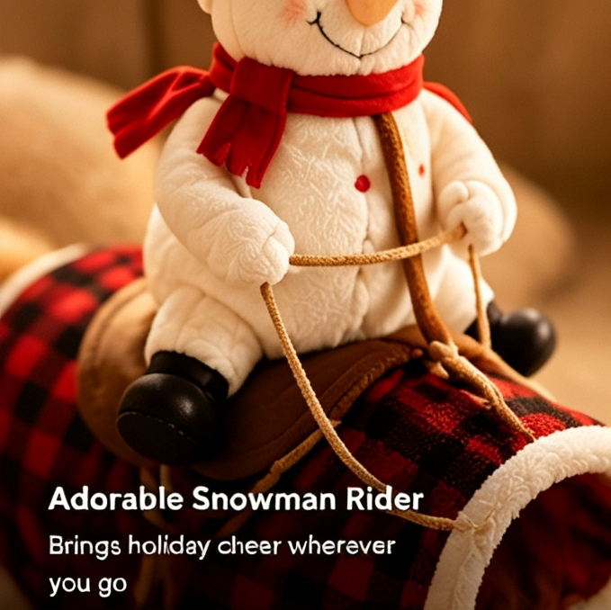 🎄 Merry Moments Christmas Dog Costume 🐶 – Snowman & Santa Rider Holiday Outfit	