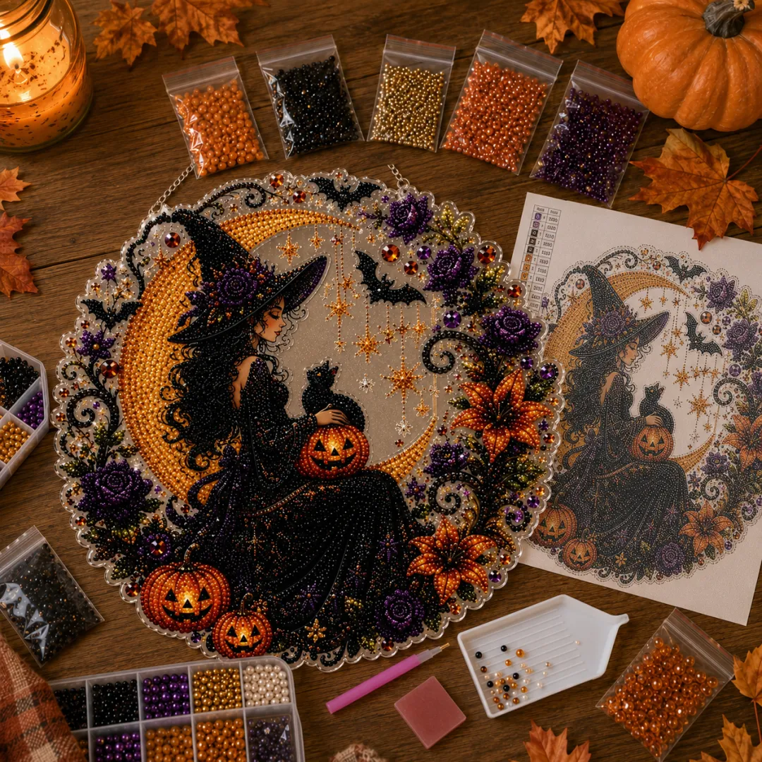 ✨🎃Halloween Pearl Art Hanging Ornament Kit👻