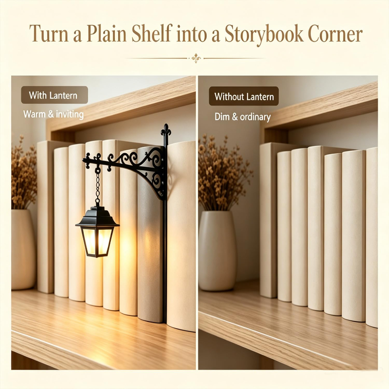 Library Lantern Decorative Bookshelf Lighting