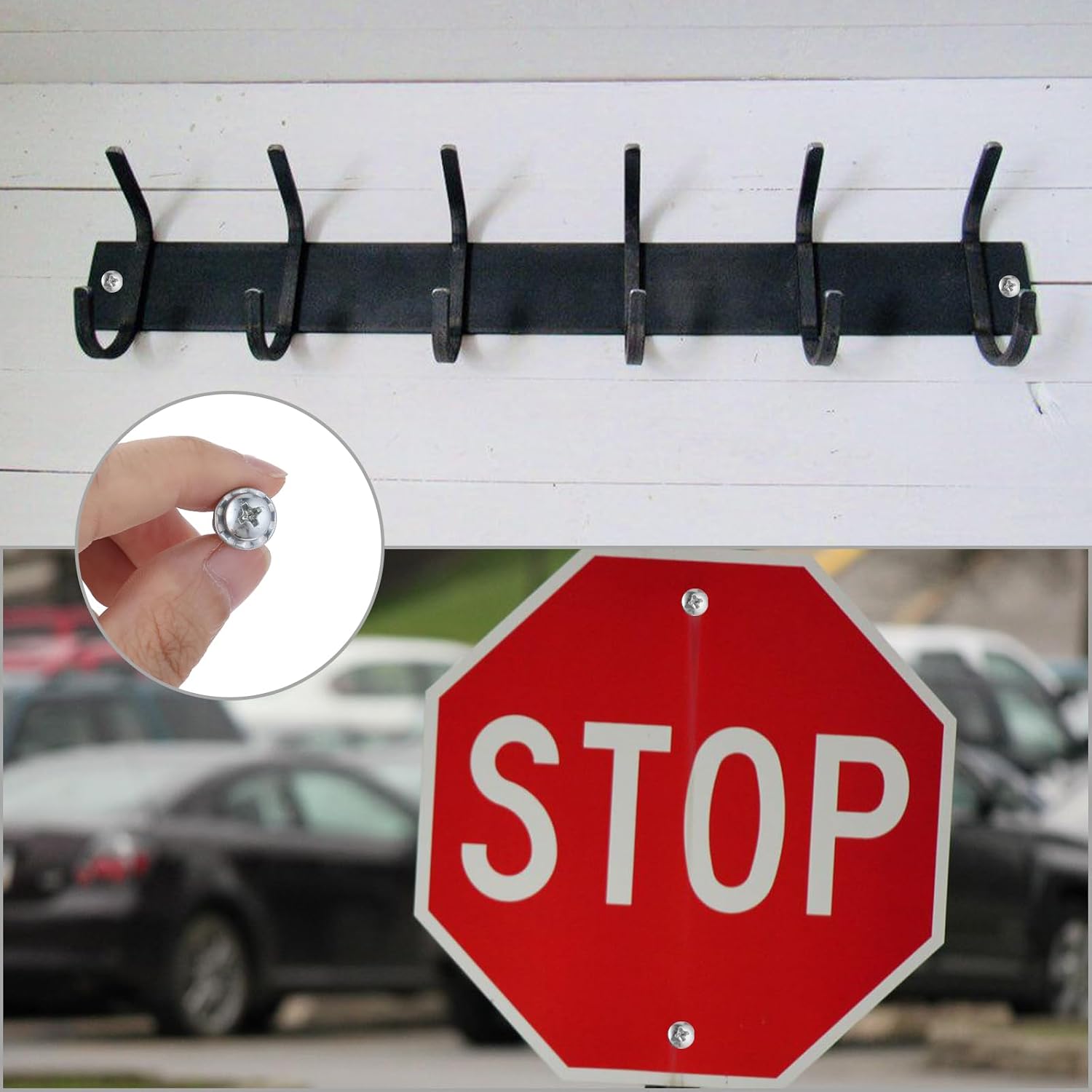 20‑Pack Hollow Wall Anchors with Screws, Cavity Fixing for Aluminum Cladding, Sheet Steel, Pipes & Thin Hollow Walls | Sold as Full Pack Only