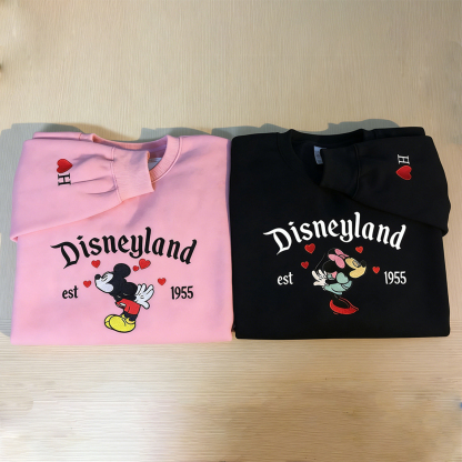 Embroidered Matching Couple Sweatshirt Valentines Day Gift Anniversary Gift