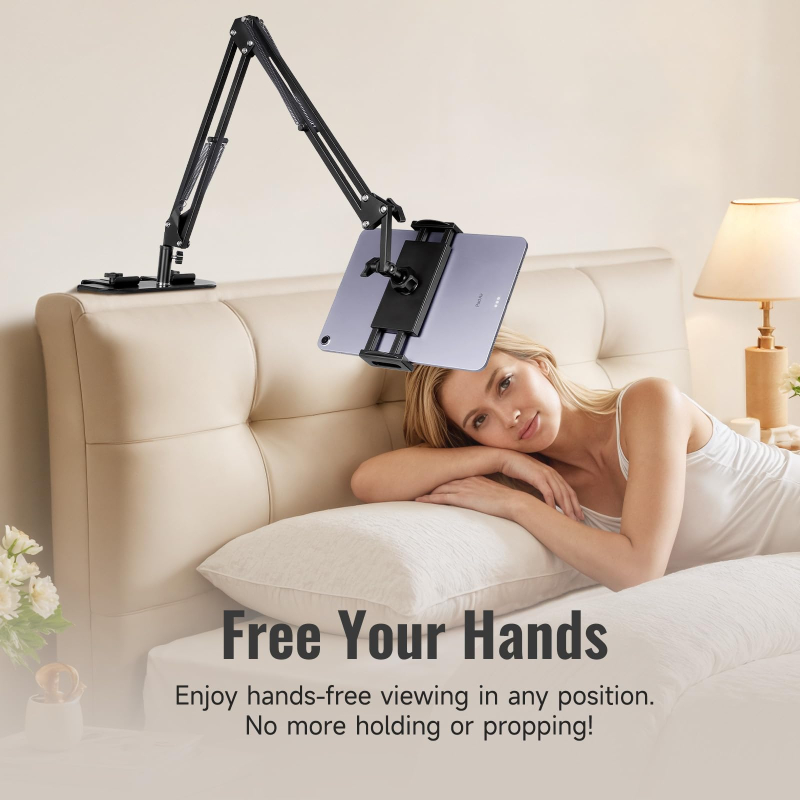 🔥Best Sellers Overhead Bed Phone Tablet Holder | Lazy Long Arm Cell Phone Mount for Bed