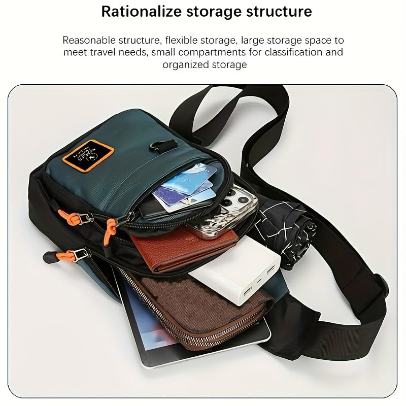 💥 Bestseller！Multipurpose Sling Crossbody Chest Bag for Travel Hiking Daily Use L0H1