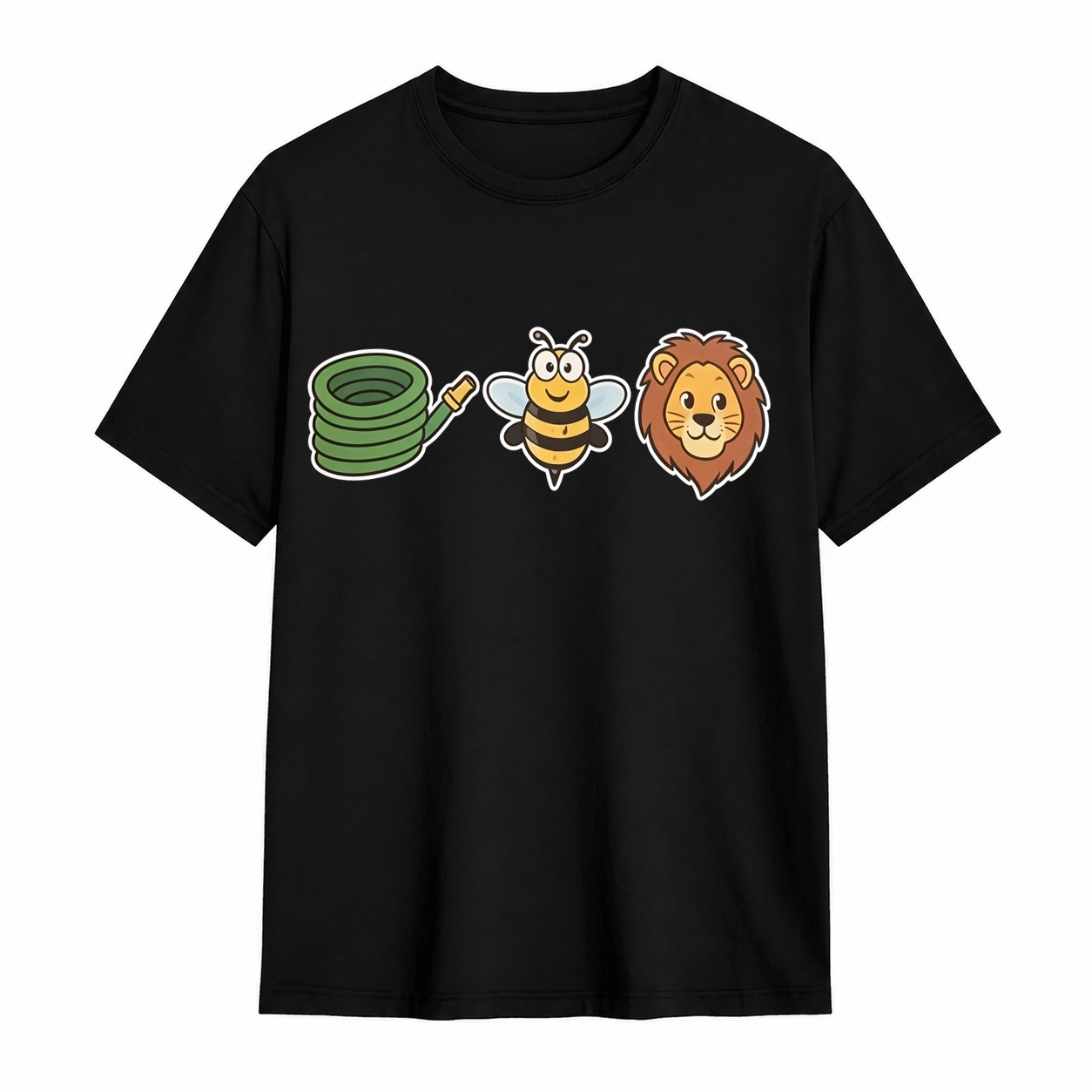 Hose Bee Lion Funny Visual Pun Graphic T-Shirt