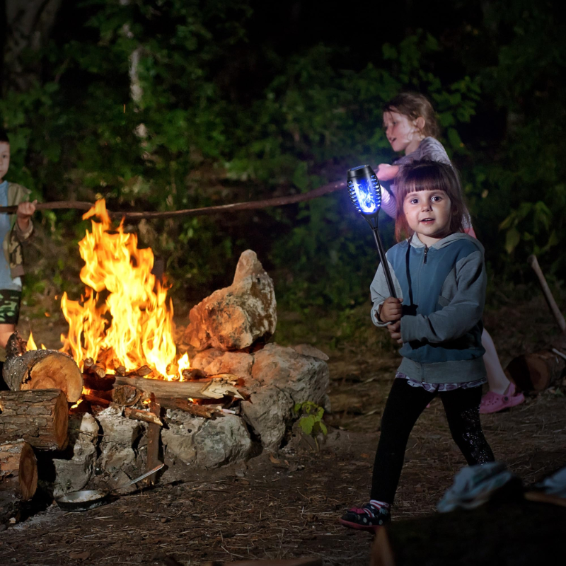 Halloween Outdoor Solar Flickering Flame Torch Lights Waterproof Garden Yard Pathway Decor	SKAZ018