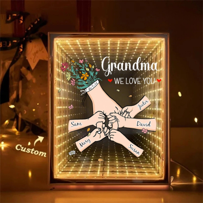 Personalized Mom We Love You Starry Mirror Light Box Mother's Day Gift