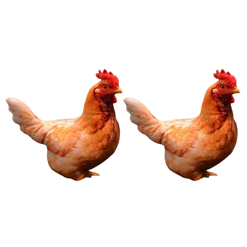 Realistic Chicken Plush Pillow
