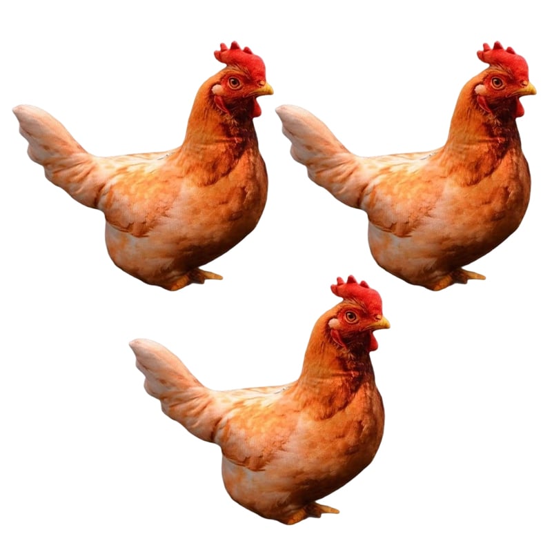 Realistic Chicken Plush Pillow