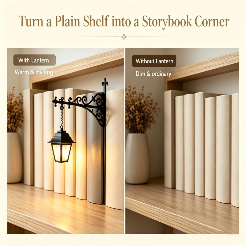 Library Lantern Decorative Bookshelf Lighting
