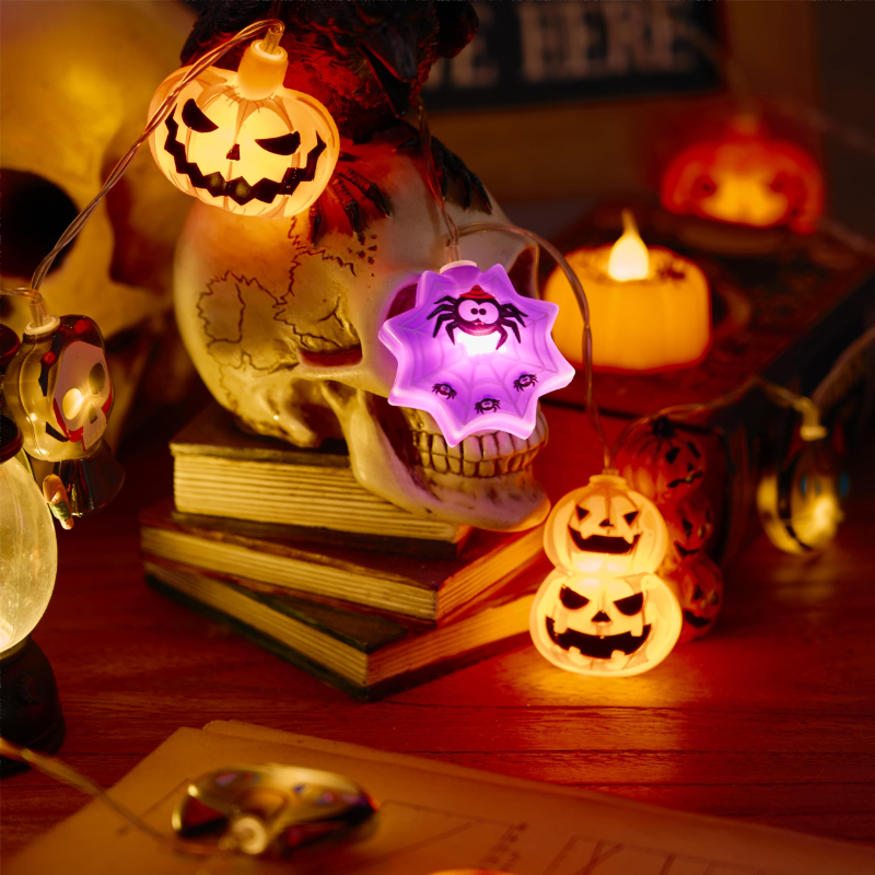 🔥Bestseller Set | Pre-Halloween Discount🎃 | 👻1 Set 10FT Halloween LED String Lights | Timer & 8 Modes