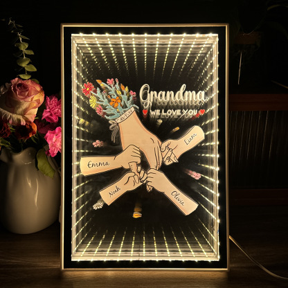 Personalized Mom We Love You Starry Mirror Light Box Mother's Day Gift