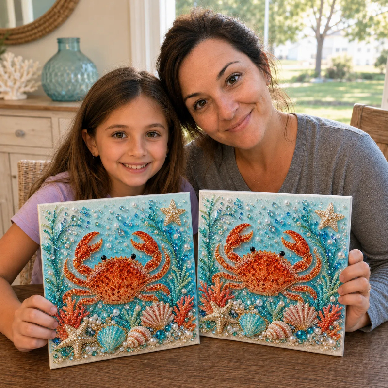 🔥 Last Day 50% OFF - 🌊✨ Ocean Theme Pearl Art DIY Kit – Relaxing DIY Craft to Create Stunning Coastal Artwork