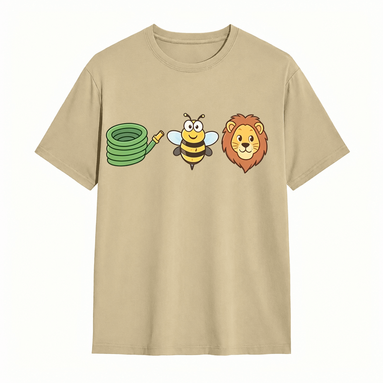Hose Bee Lion Funny Visual Pun Graphic T-Shirt