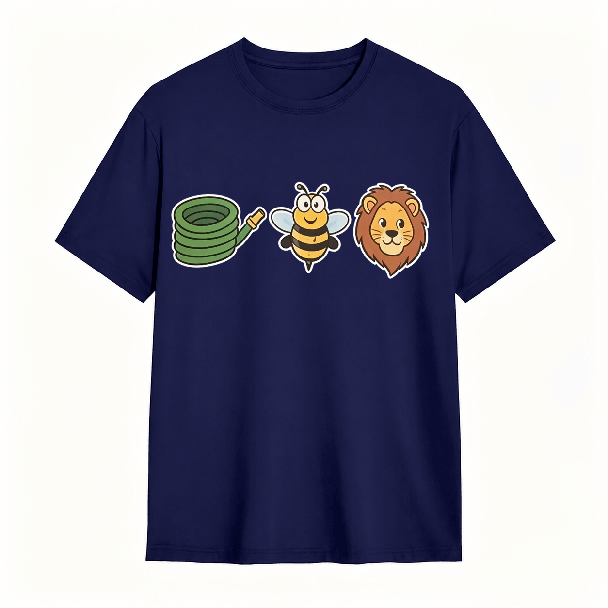 Hose Bee Lion Funny Visual Pun Graphic T-Shirt