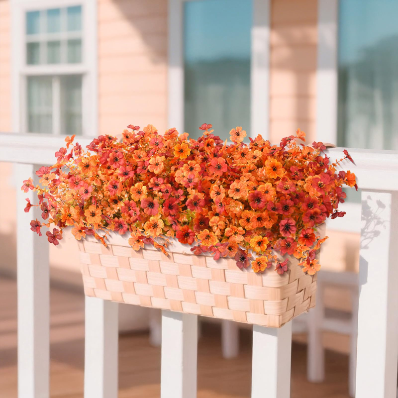 Artificial Silk Fake Flowers 🌺 | Outdoor & Spring Home Decor | Perfect for Halloween Season to Build Spooky Holiday Vibe🎃👻  