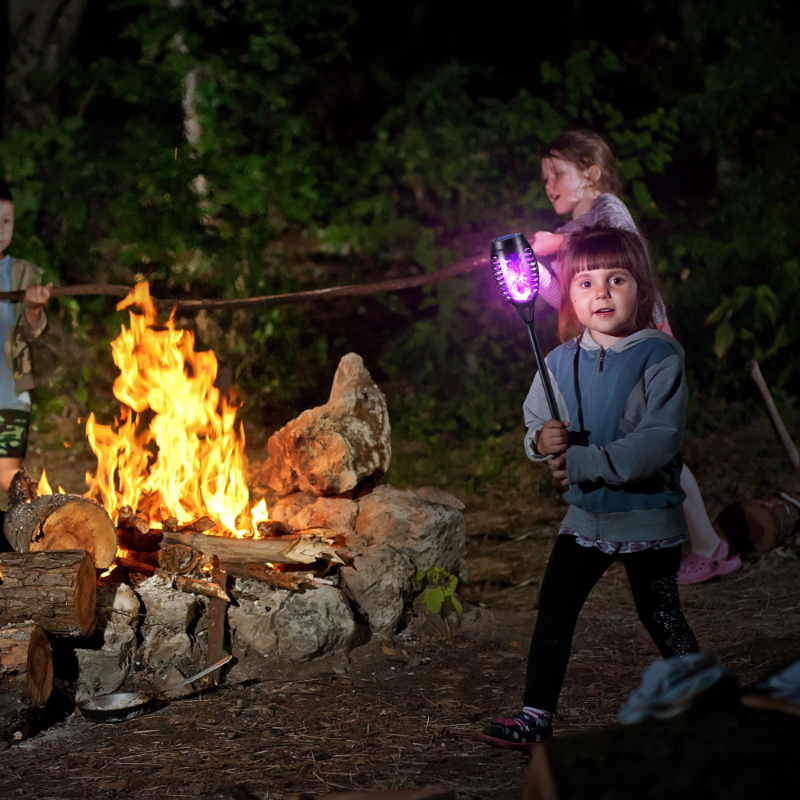 Halloween Outdoor Solar Flickering Flame Torch Lights Waterproof Garden Yard Pathway Decor	SKAZ018