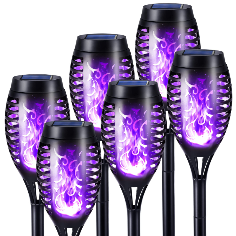 Halloween Outdoor Solar Flickering Flame Torch Lights Waterproof Garden Yard Pathway Decor	SKAZ018