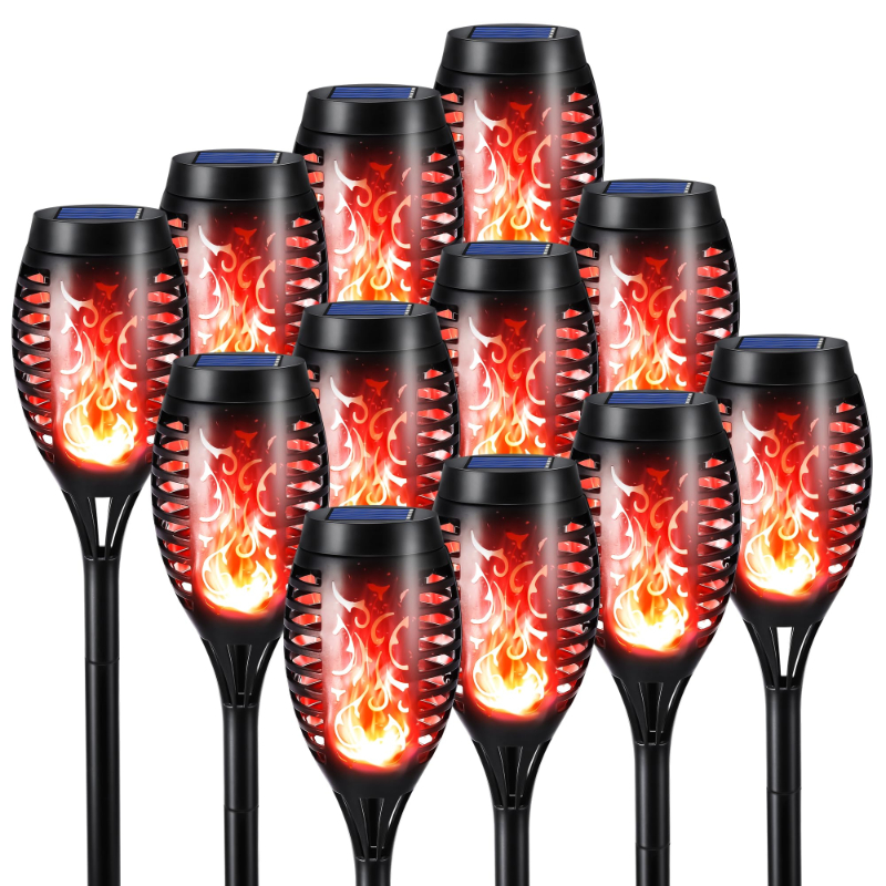 Halloween Outdoor Solar Flickering Flame Torch Lights Waterproof Garden Yard Pathway Decor	SKAZ018