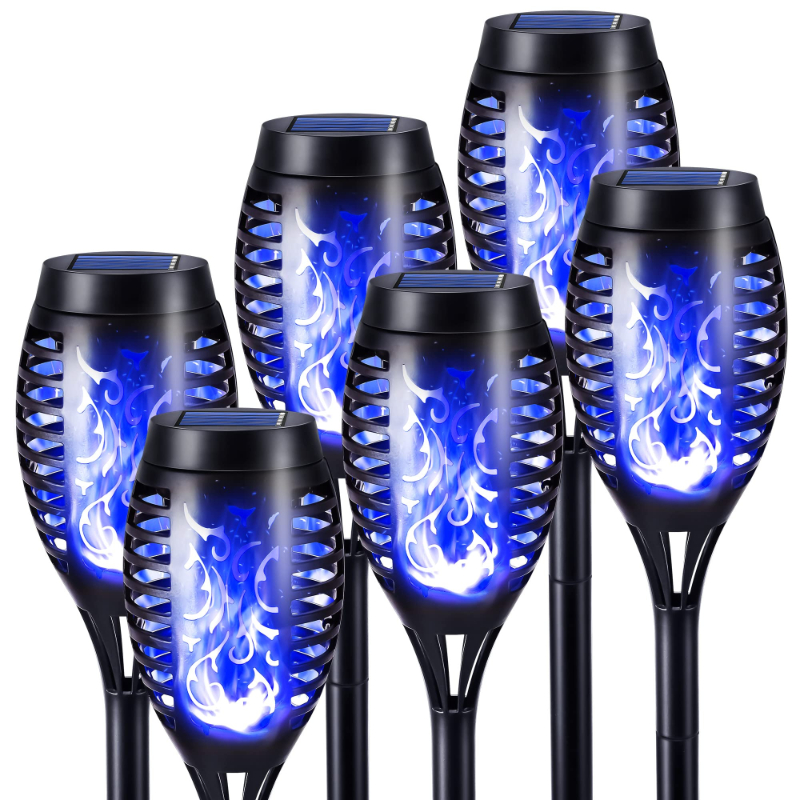 Halloween Outdoor Solar Flickering Flame Torch Lights Waterproof Garden Yard Pathway Decor	SKAZ018