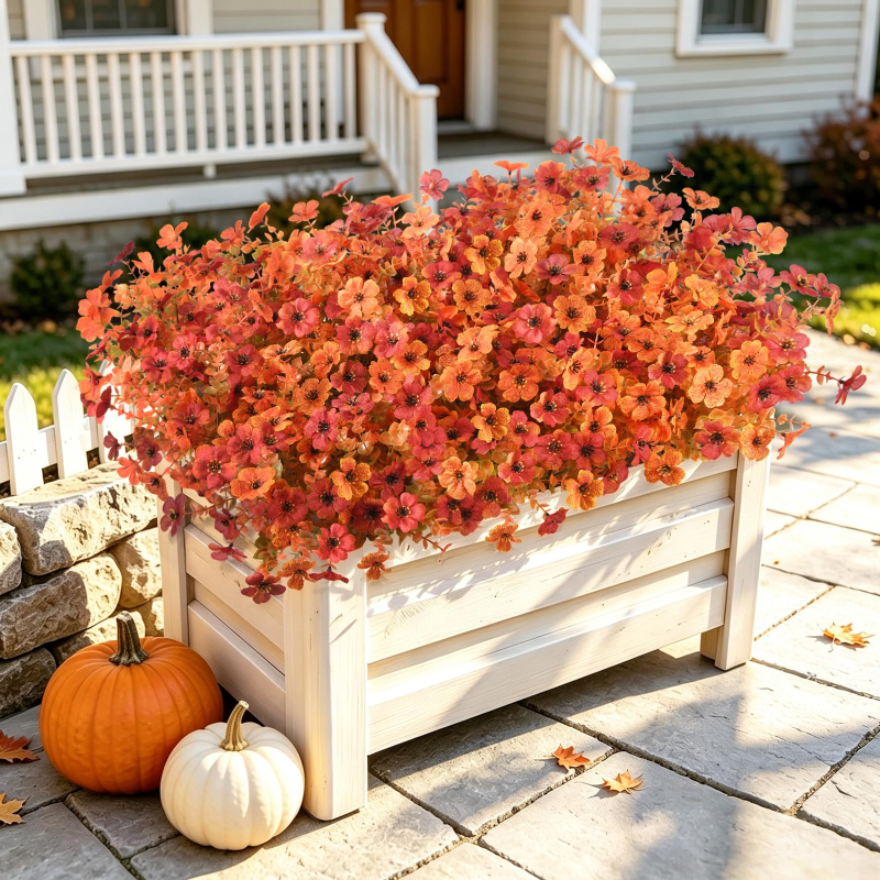 Artificial Silk Fake Flowers 🌺 | Outdoor & Spring Home Decor | Perfect for Halloween Season to Build Spooky Holiday Vibe🎃👻  