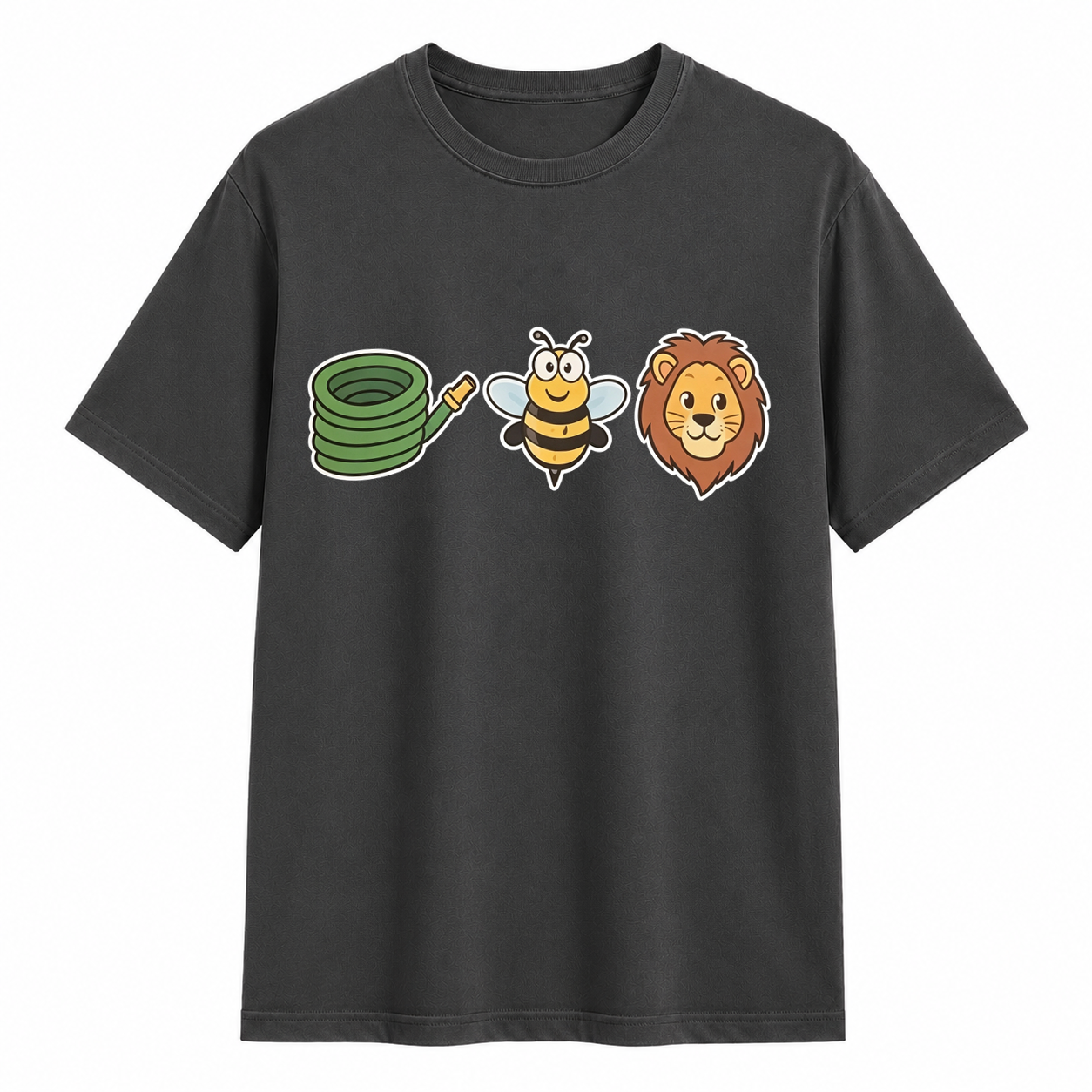 Hose Bee Lion Funny Visual Pun Graphic T-Shirt