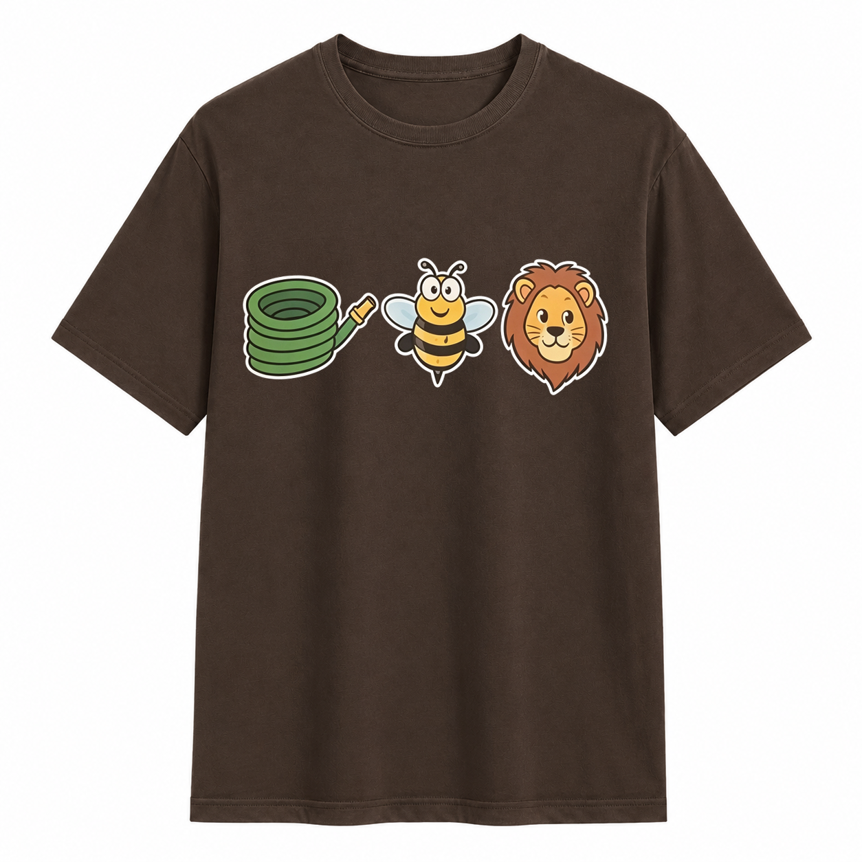 Hose Bee Lion Funny Visual Pun Graphic T-Shirt