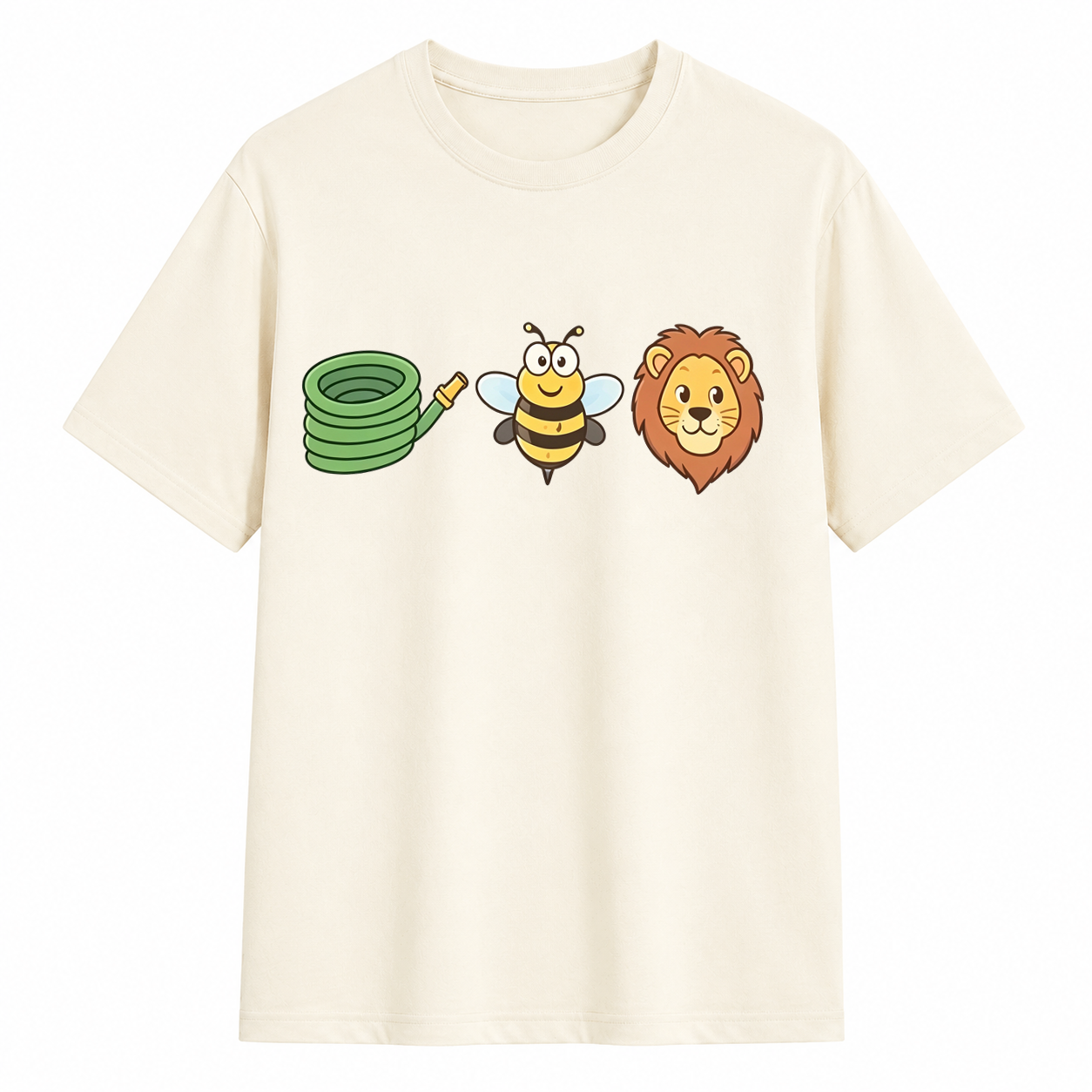 Hose Bee Lion Funny Visual Pun Graphic T-Shirt