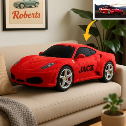 Custom 3D Vehicle Plush Pillow – Full Image Upload & Fully Customizable Vehicle Design