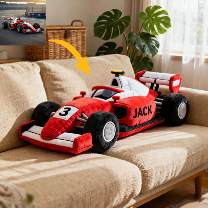 Custom 3D Vehicle Plush Pillow – Full Image Upload & Fully Customizable Vehicle Design