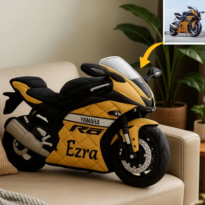 Custom 3D Vehicle Plush Pillow – Full Image Upload & Fully Customizable Vehicle Design