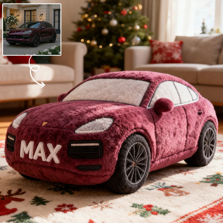 Custom 3D Vehicle Plush Pillow – Full Image Upload & Fully Customizable Vehicle Design