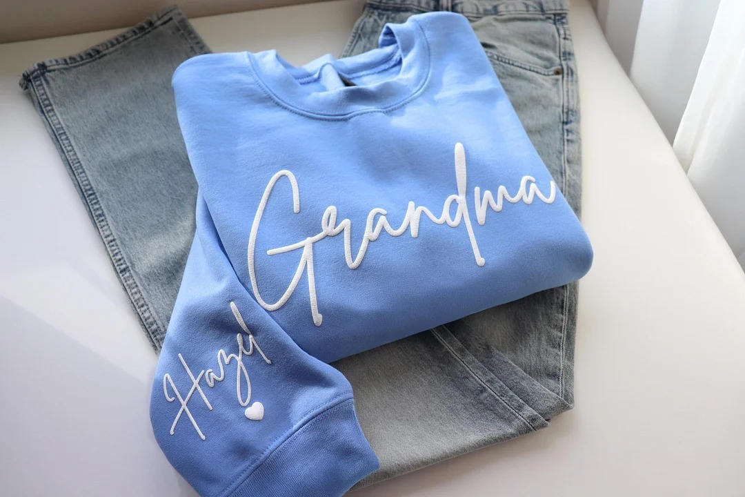 Personalized Grandma Puff Sweatshirt