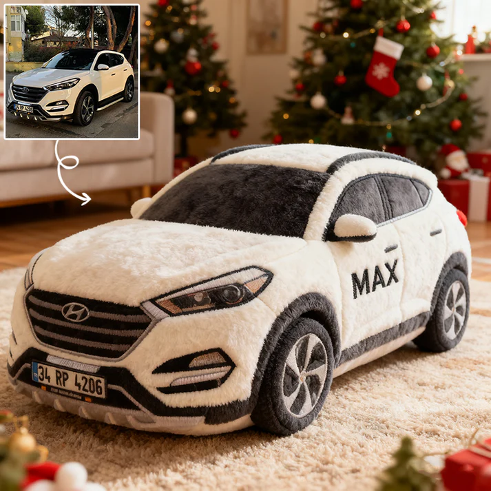 Custom 3D Vehicle Plush Pillow – Full Image Upload & Fully Customizable Vehicle Design