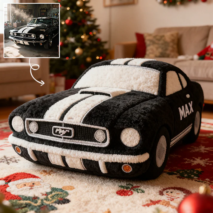 Custom 3D Vehicle Plush Pillow – Full Image Upload & Fully Customizable Vehicle Design