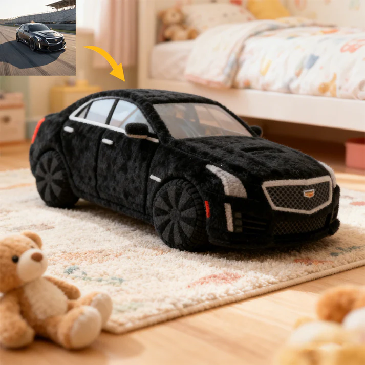 Custom 3D Vehicle Plush Pillow – Full Image Upload & Fully Customizable Vehicle Design