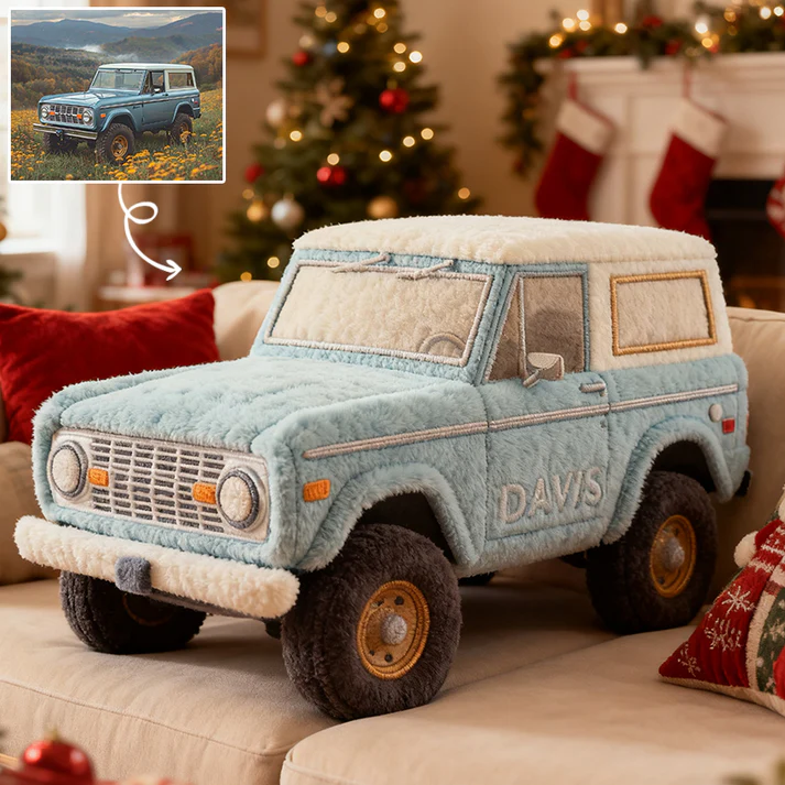 Custom 3D Vehicle Plush Pillow – Full Image Upload & Fully Customizable Vehicle Design