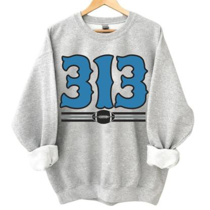 Vintage Area Code Football Sport Grey Sweatshirt, Retro 90s Graphic Style All Teams Football Shirt