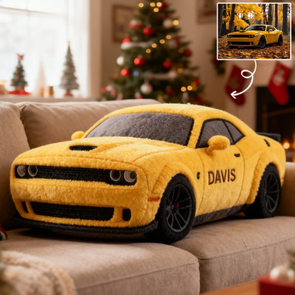 Custom 3D Vehicle Plush Pillow – Full Image Upload & Fully Customizable Vehicle Design