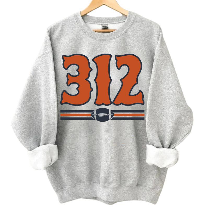 Vintage Area Code Football Sport Grey Sweatshirt, Retro 90s Graphic Style All Teams Football Shirt
