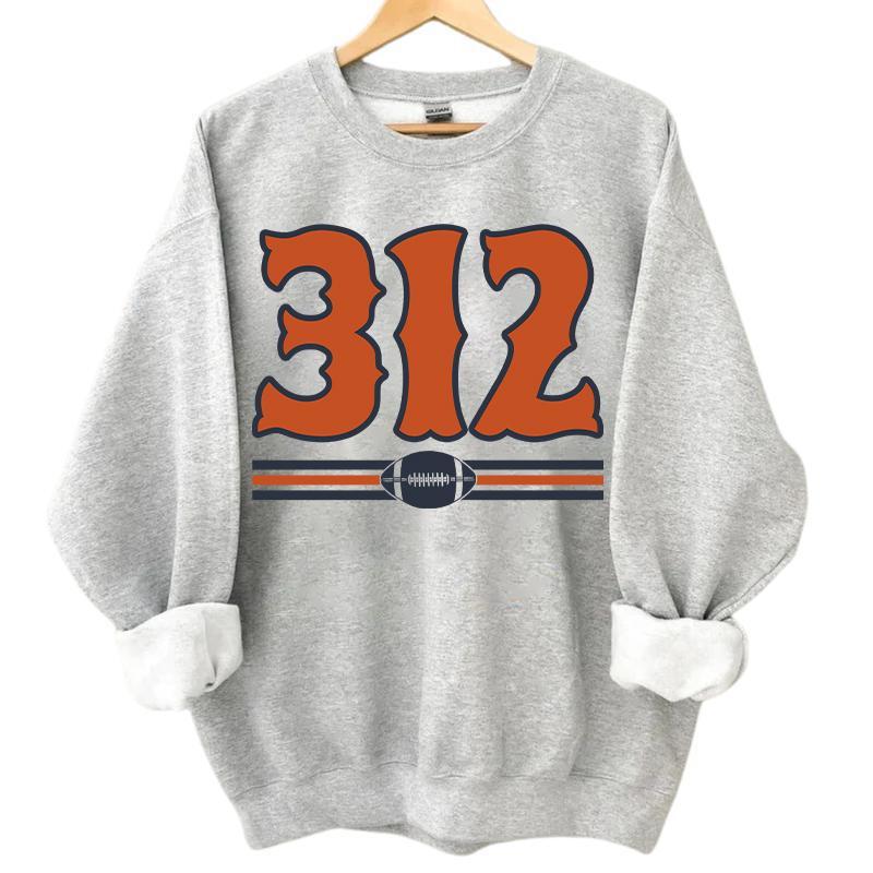 Vintage Area Code Football Sport Grey Sweatshirt, Retro 90s Graphic Style All Teams Football Shirt