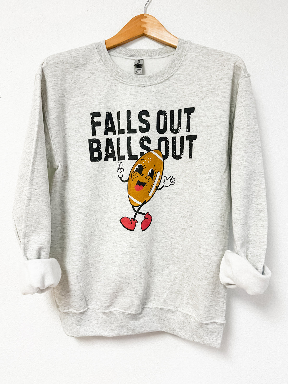 Football Falls Out Graphic Sweatshirt