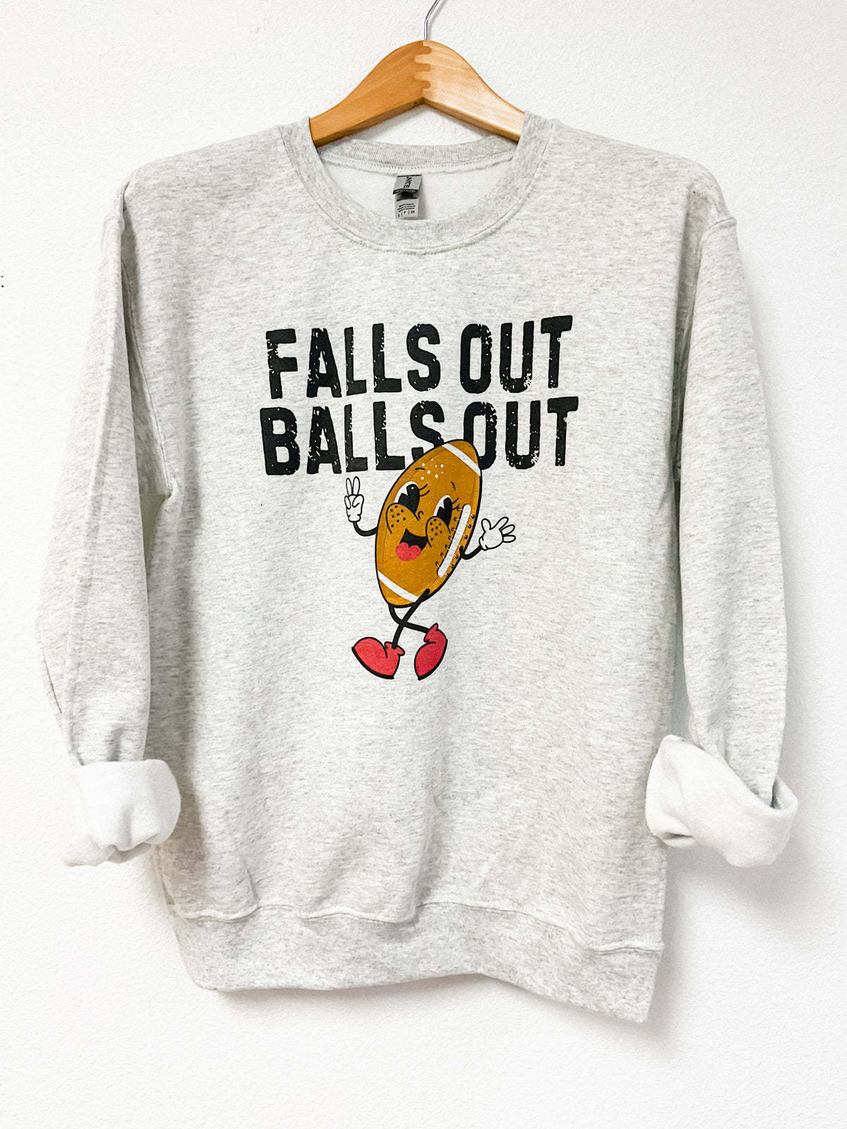 Football Falls Out Graphic Sweatshirt