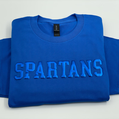 Custom Puff Print Team Name Sweatshirt, T-shirts, Hoodies, Embossed Mascot Sweatshirt