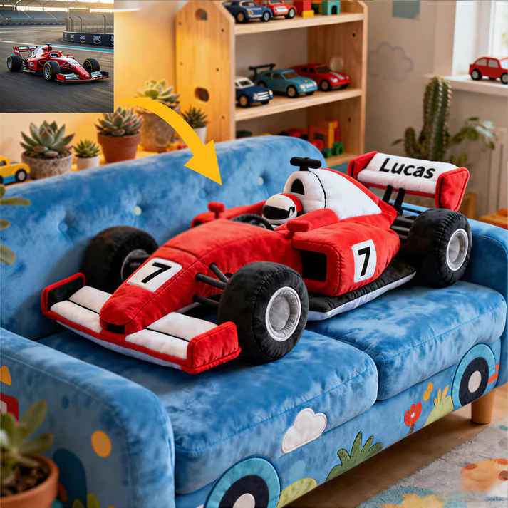 Custom 3D Vehicle Plush Pillow – Full Image Upload & Fully Customizable Vehicle Design