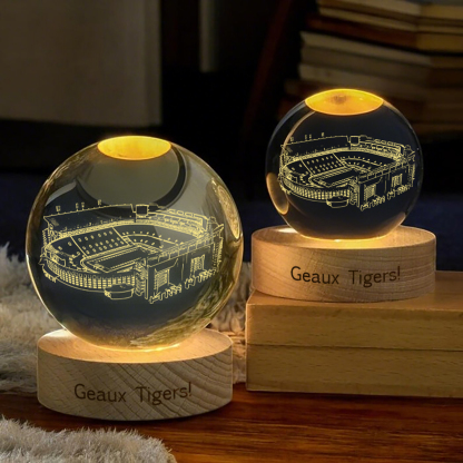 Tiger Stadium 3D Spherical Crystal Lamp