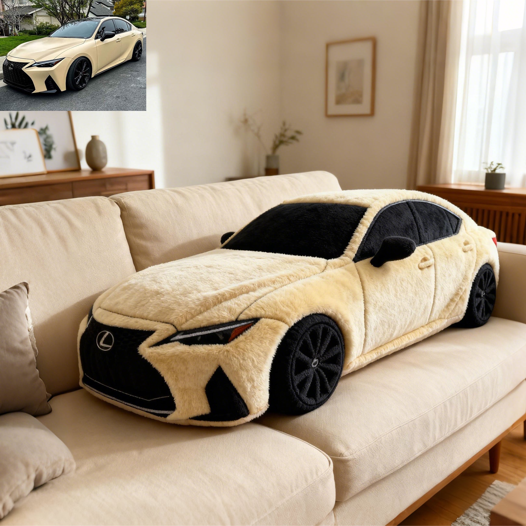 ✨ Hug Your Dream Car: The Personalized 3D Car Pillow 🚗