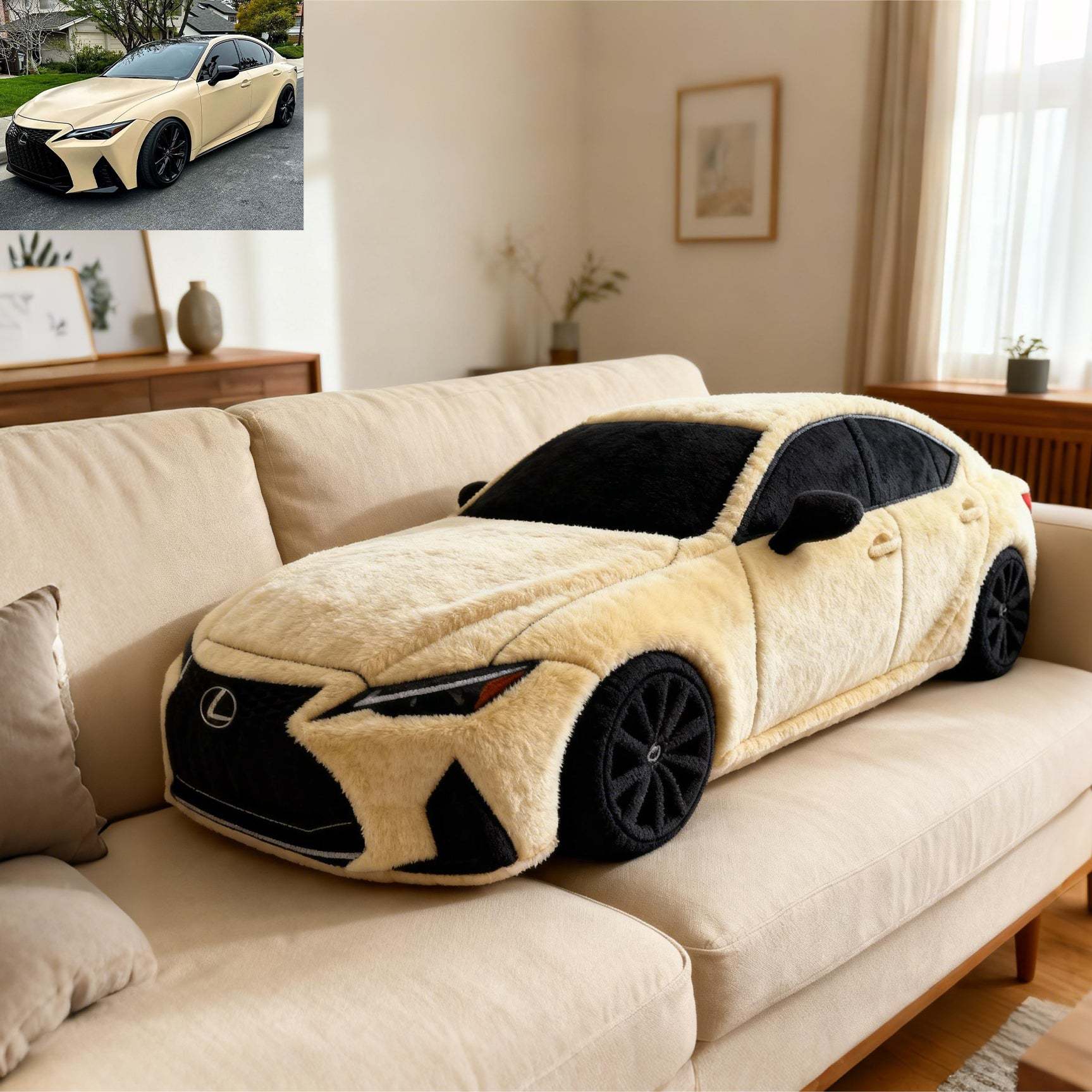 ✨ Hug Your Dream Car: The Personalized 3D Car Pillow 🚗